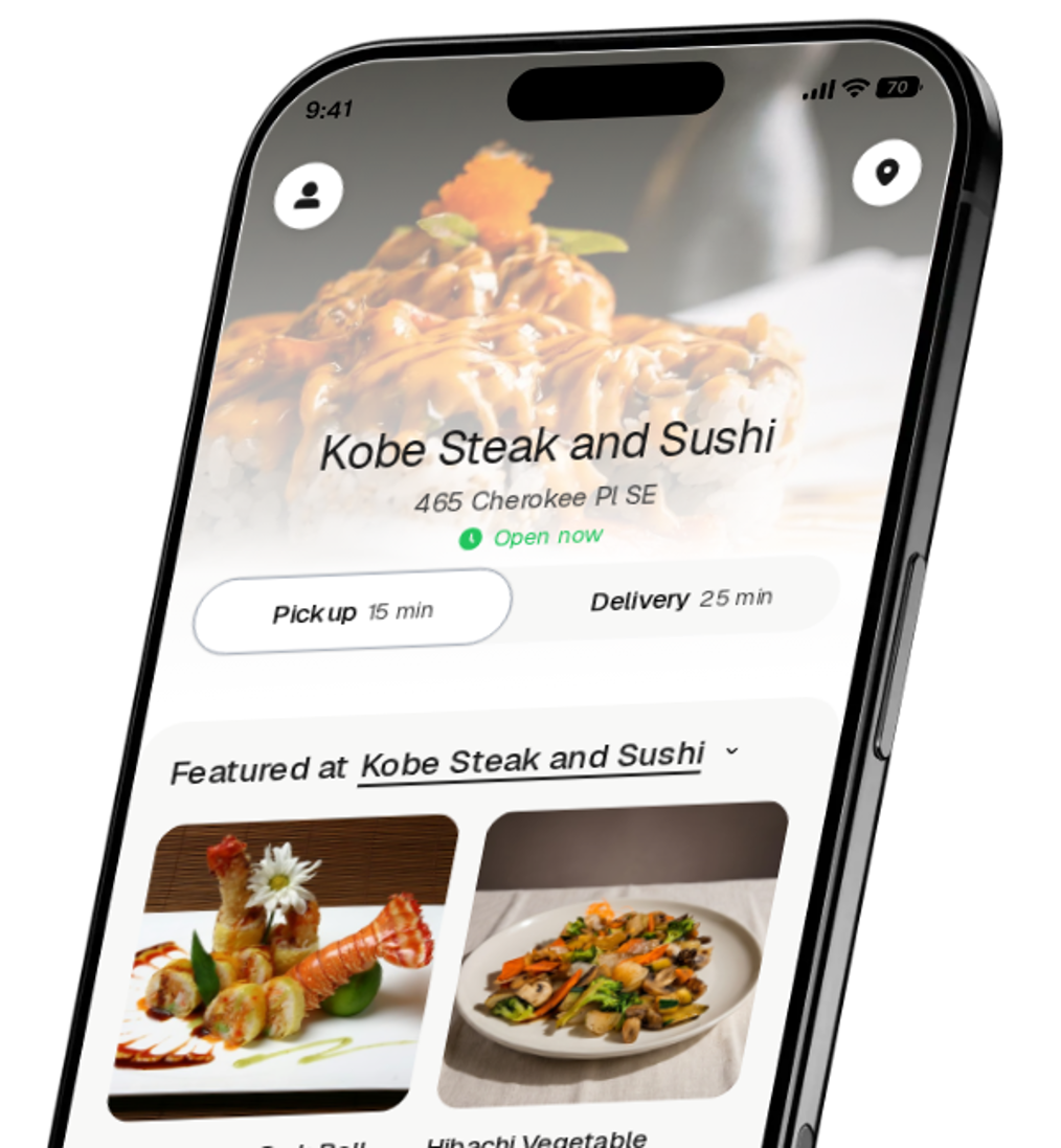Kobe Steak and Sushi app preview